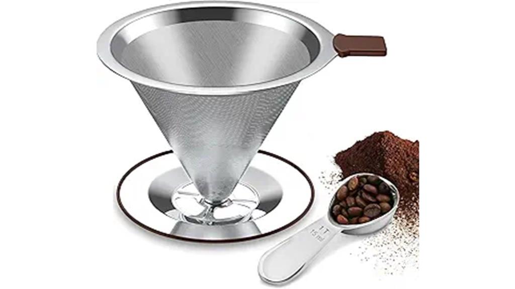 stainless steel pour over