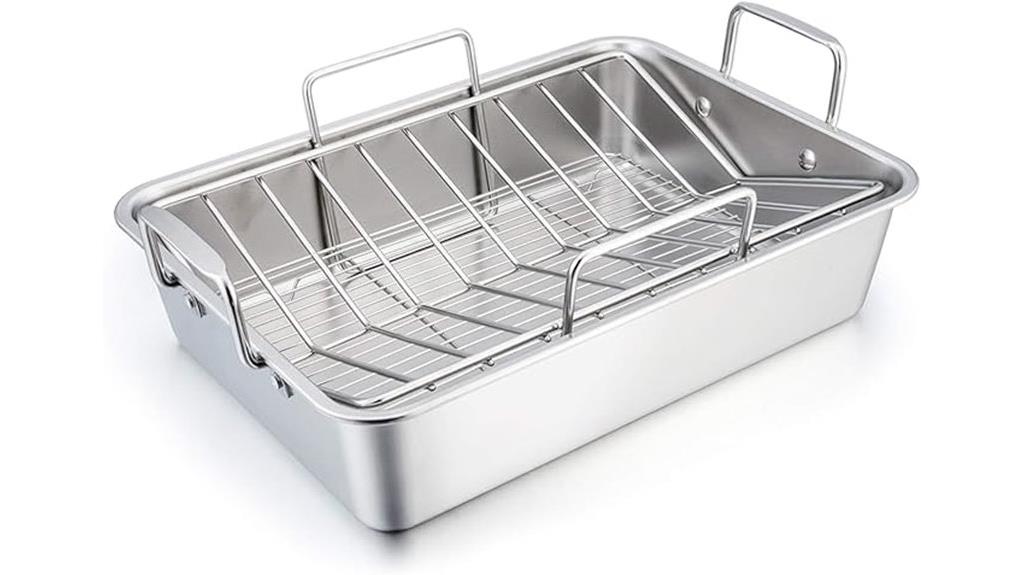 stainless steel roast set