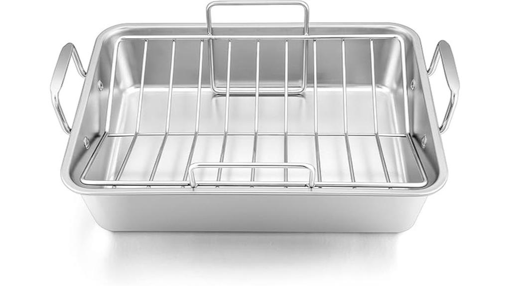 stainless steel roasting pan