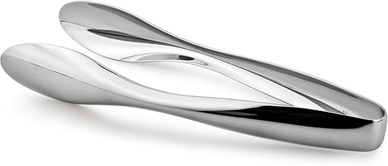 stainless steel serving tongs