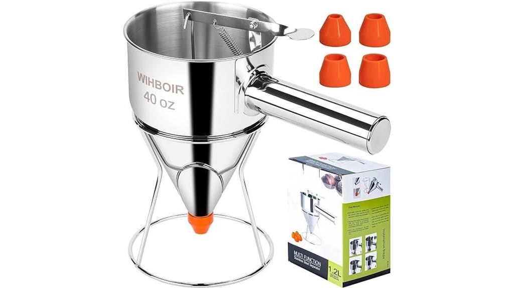stainless steel squeeze dispenser