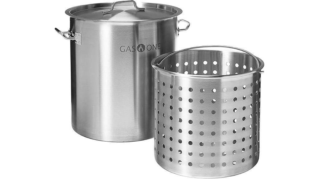stainless steel stockpot basket
