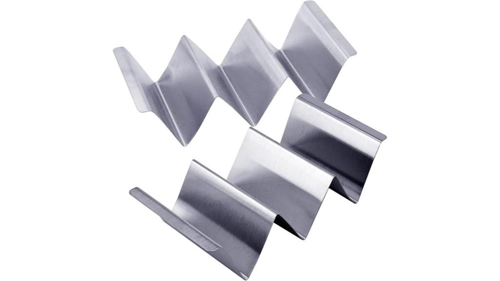 stainless steel taco holders