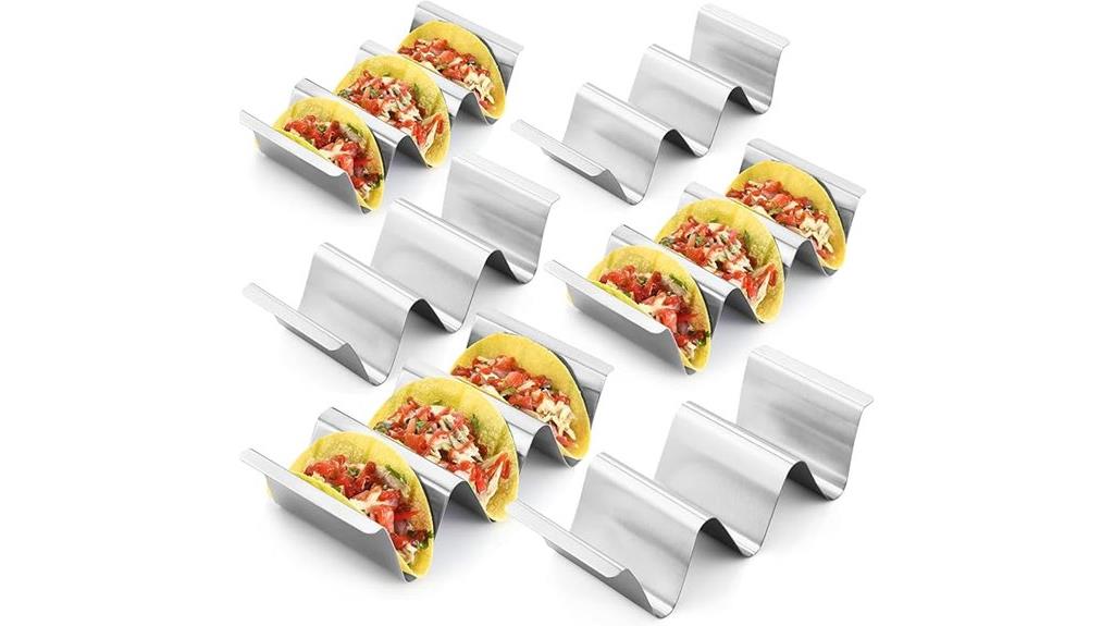 stainless steel taco holders