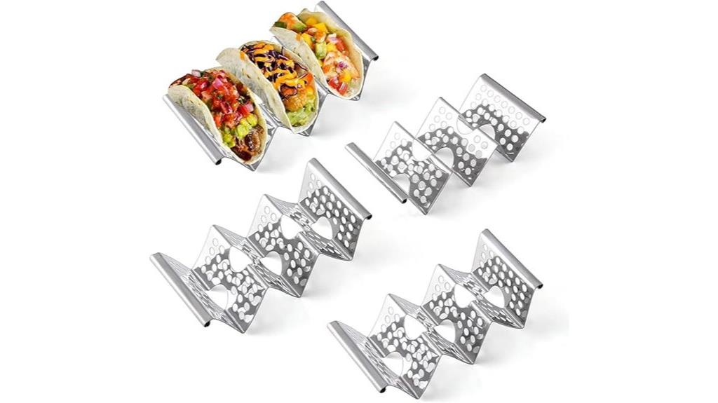 stainless steel taco stands