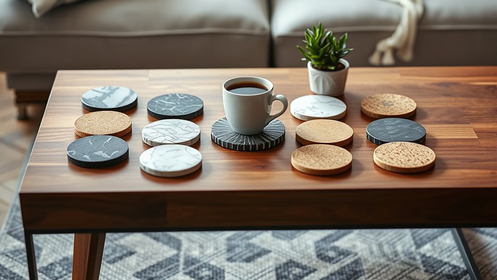 stylish and functional coasters