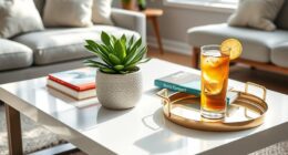 summer coffee table decor
