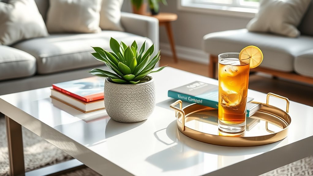 summer coffee table decor
