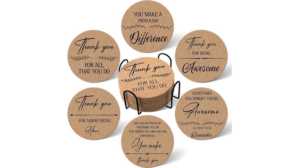 thank you coaster set