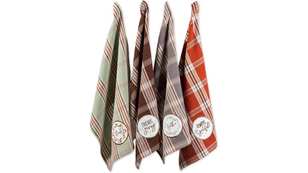 thanksgiving fall kitchen towels