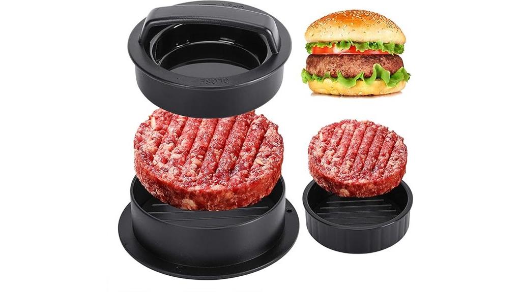 three in one burger press