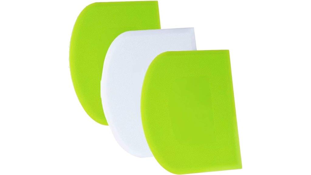 three pack dough scrapers