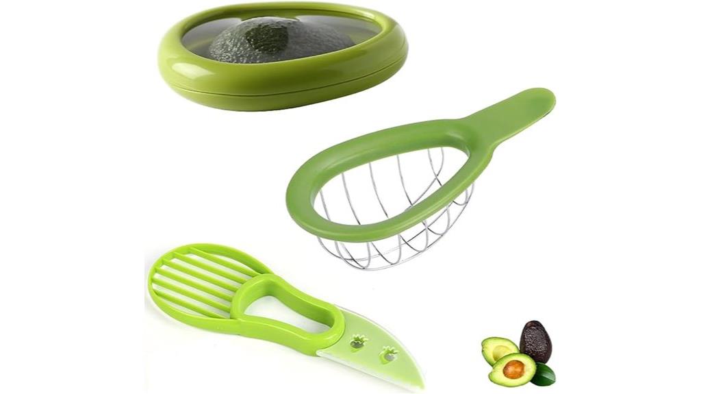 three piece avocado slicer