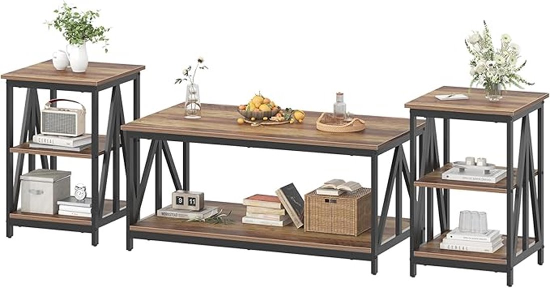three piece living room set