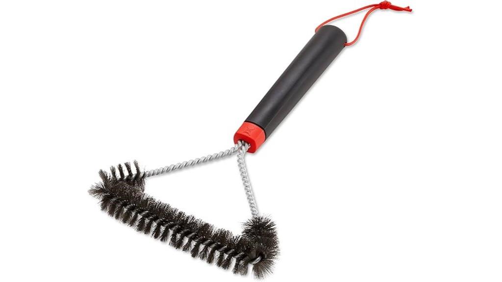 three sided grill brush