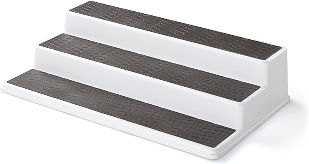 three tier non skid spice rack
