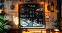 top chalkboard menu ideas