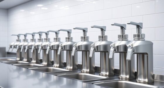 top compartment sink soap dispensers