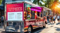 top food truck menu designs