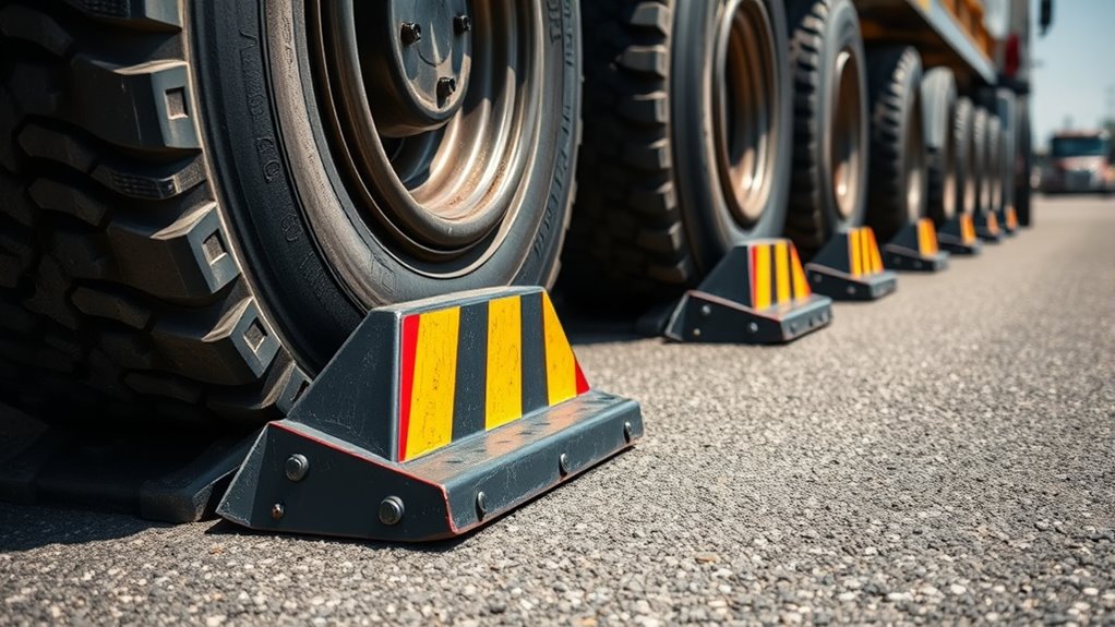 top heavy duty wheel chocks