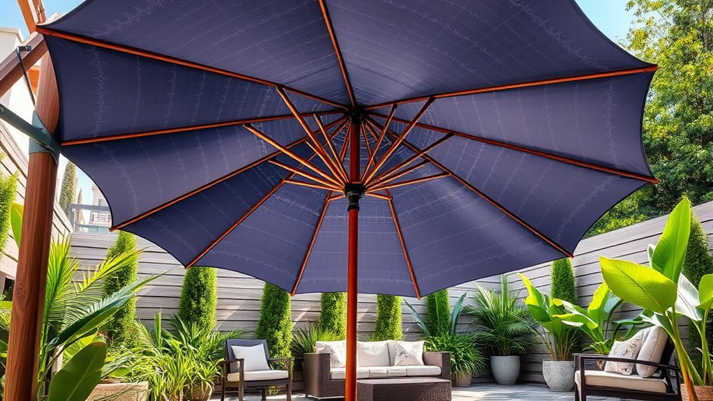 top large patio umbrella ideas