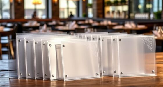 top plastic menu cover options