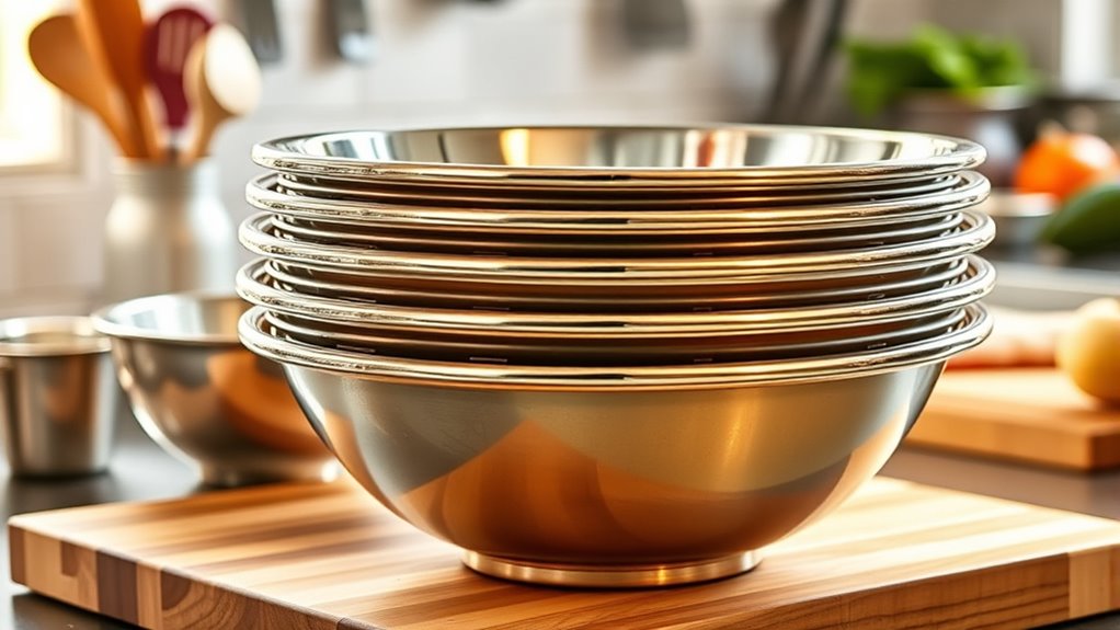 top stainless steel bowl sets
