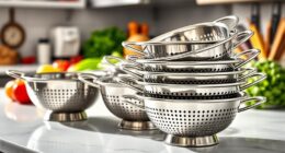 top stainless steel colander sets