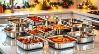 top stainless steel roasting pans
