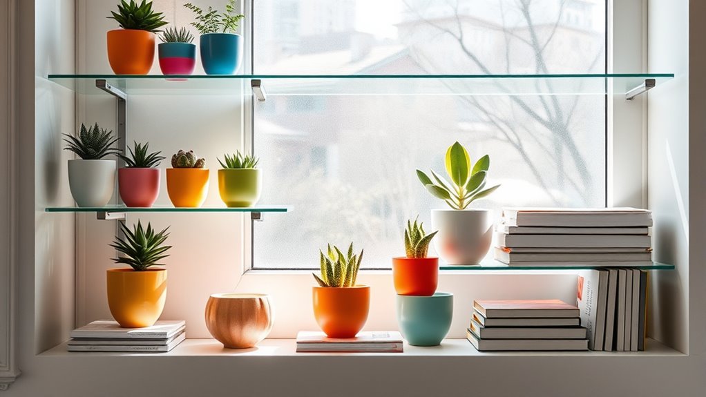 top window shelf organizers