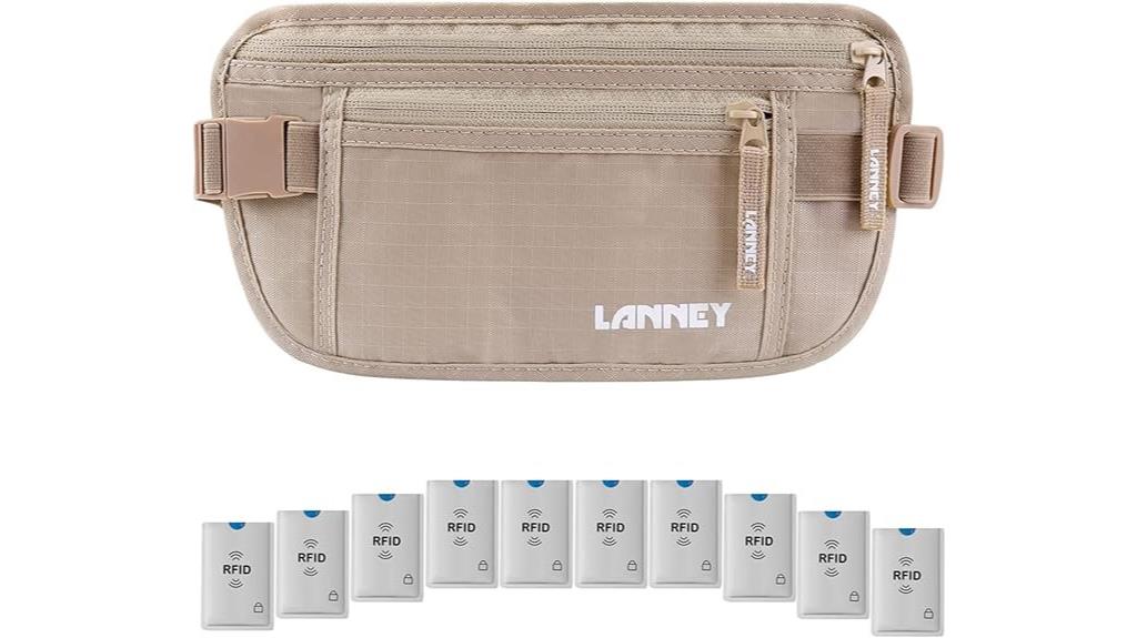 travel rfid blocking belt