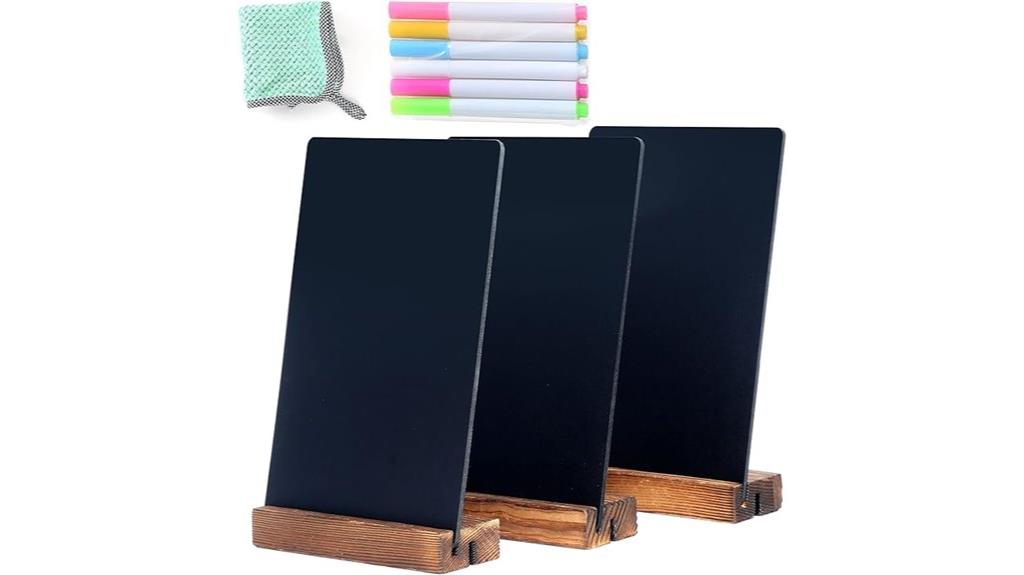 triple chalkboard sign set