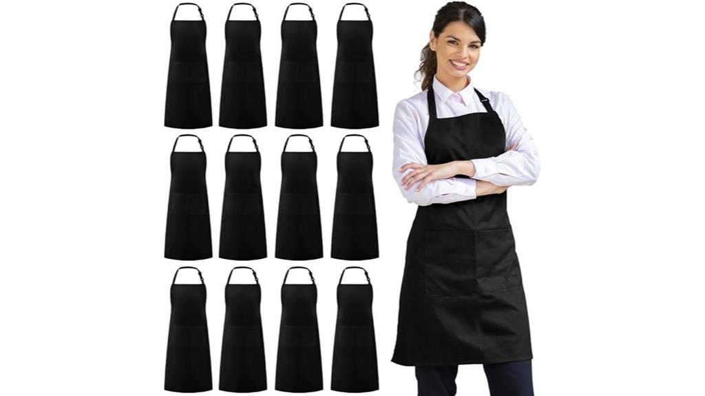 twelve bib aprons pack