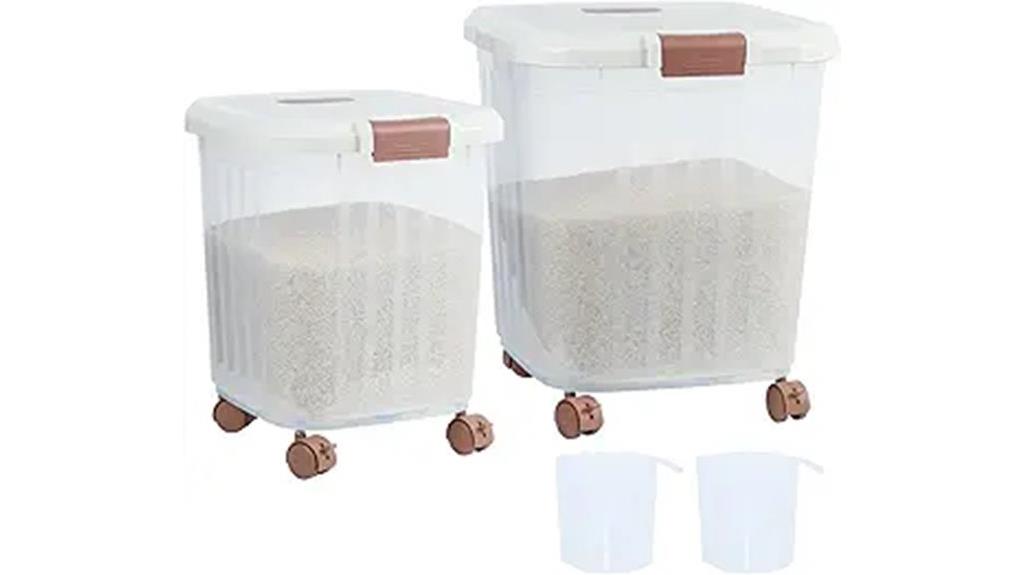 two pack large airtight containers