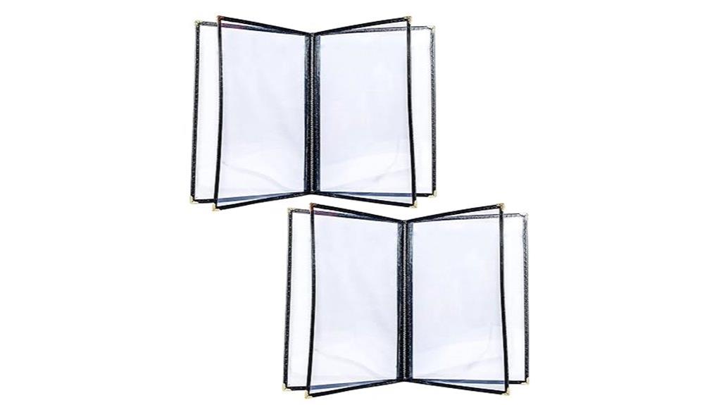 two pack menu covers