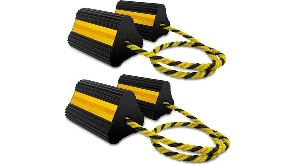 two pair wheel chocks