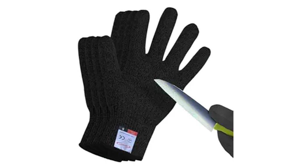 two pairs cut resistant gloves