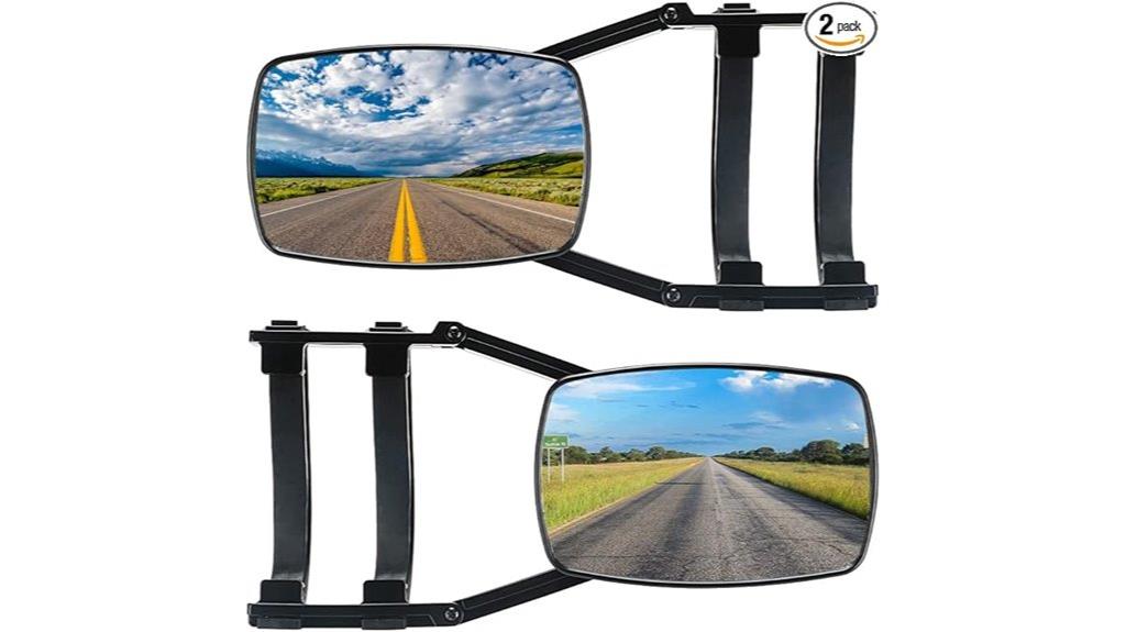 two piece universal towing mirrors