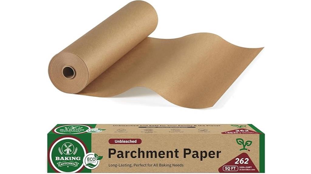 unbleached baking parchment roll
