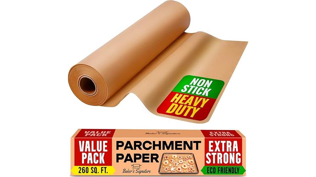 unbleached baking parchment roll
