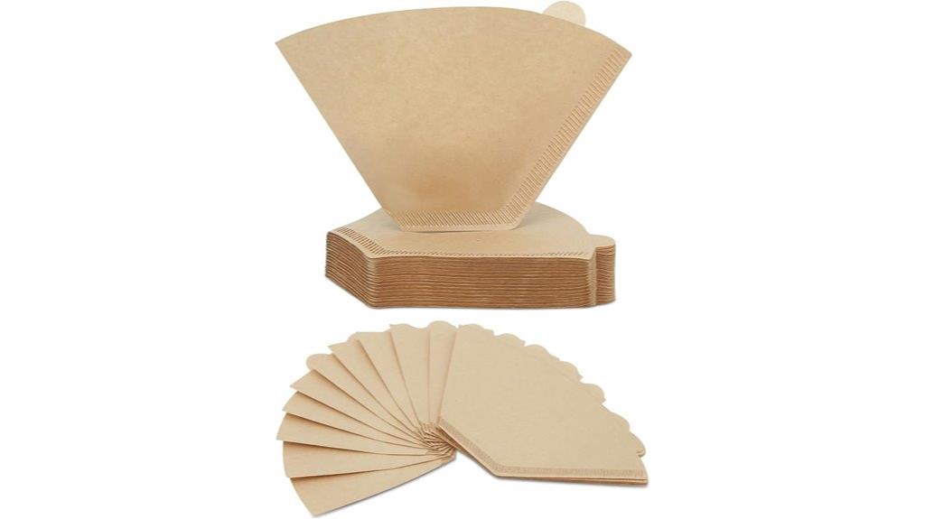 unbleached disposable coffee filters