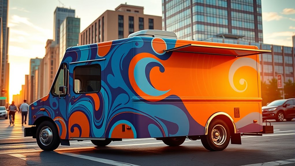 vibrant coastal vehicle branding