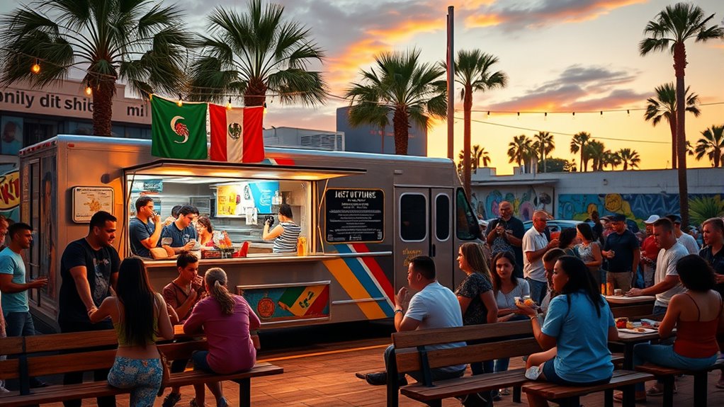 vibrant diverse food truck hotspots