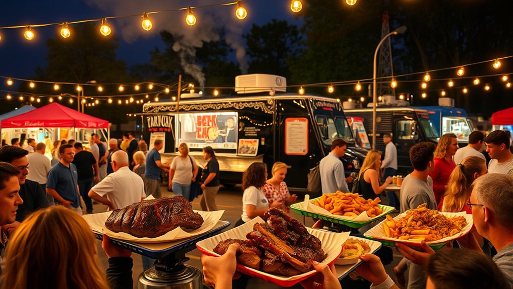 vibrant diverse food truck scene