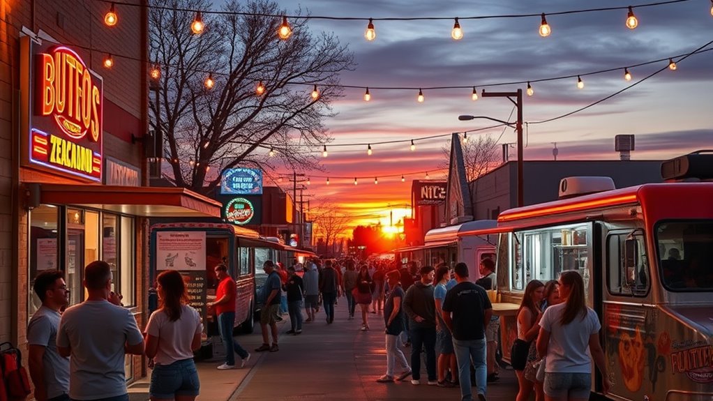 vibrant diverse food truck scene