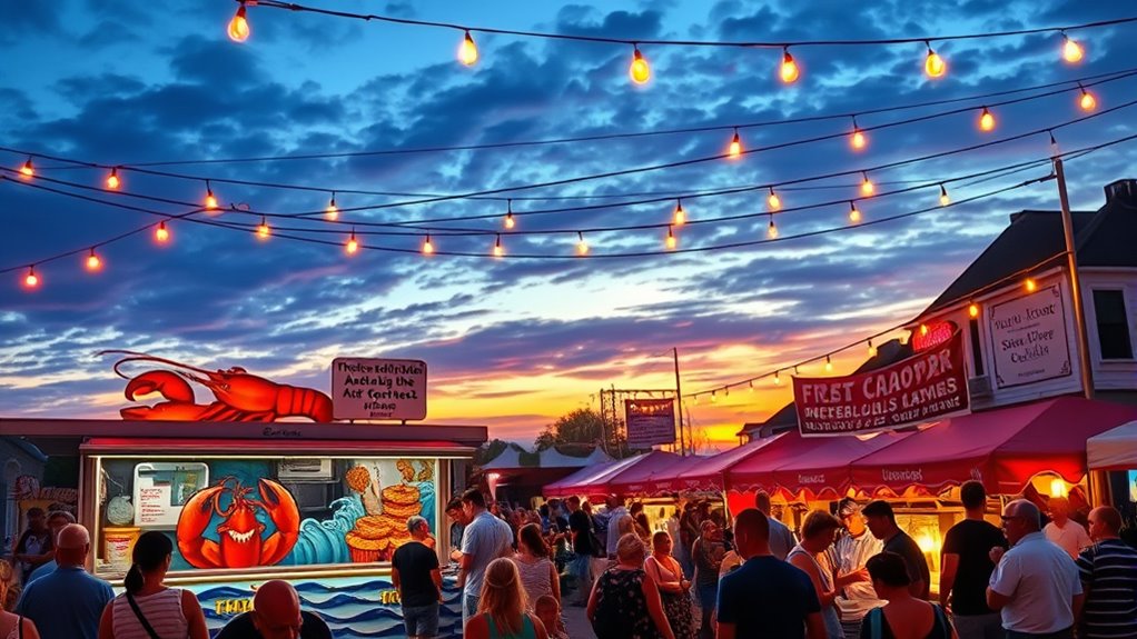 vibrant food truck festival