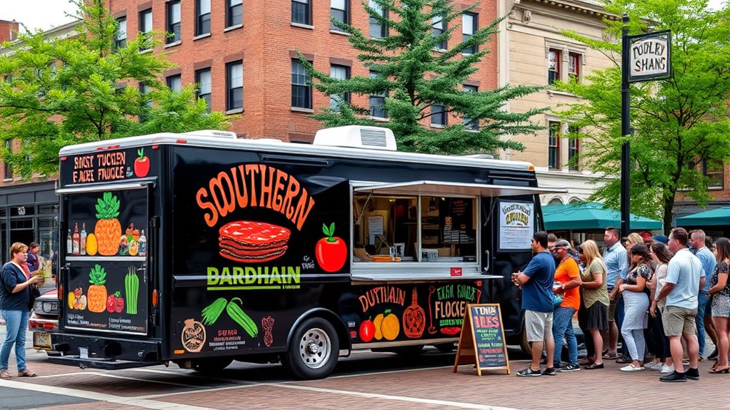 vibrant local food trucks