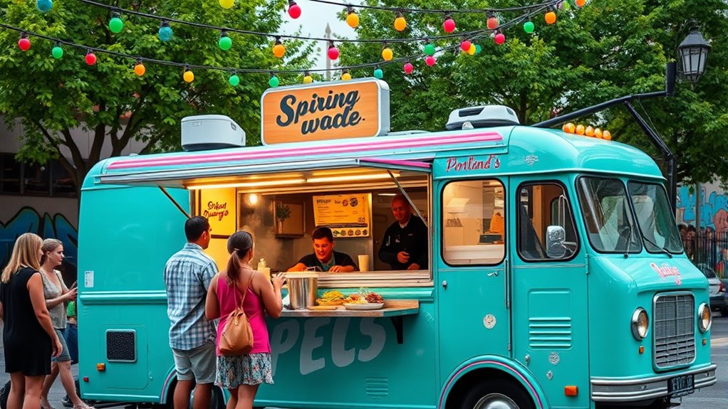 vibrant portland food truck branding