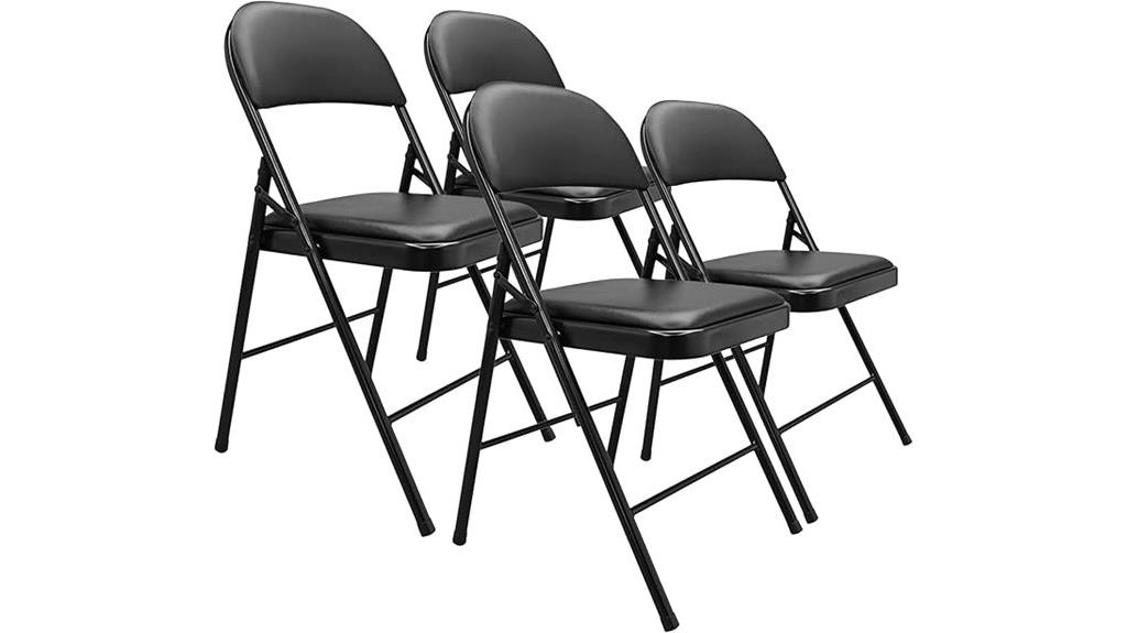 vinyl padded metal folding chairs