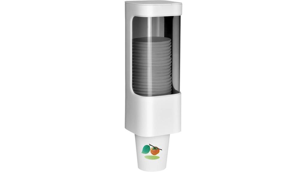 wall mounted bathroom cup dispenser